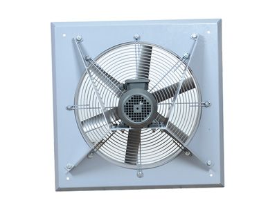 AXW/ATEX Aksiyal Duvar Tipi Ex-proof Fan, ATEX sertifikalı, patlamaya dayanıklı endüstriyel havalandırma fanı. Kare kaideli, tel kafesli tasarımıyla duvar tipi montaj için uygundur.